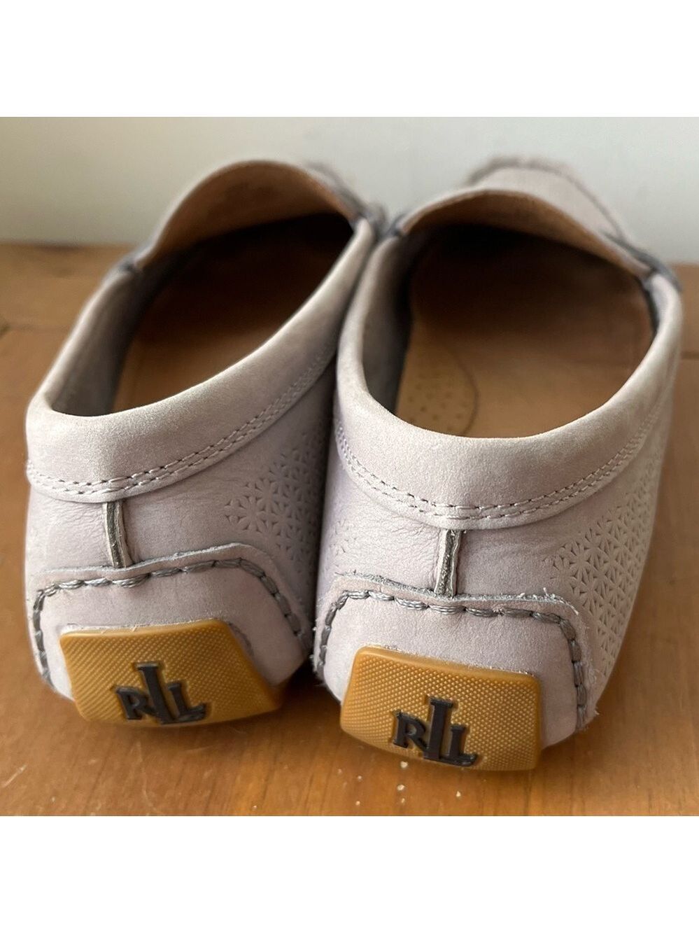 Lauren Ralph Lauren Women’s Camila Moccasins Chambray Gray Driving Loafer 9.5 - Picture 5 of 13